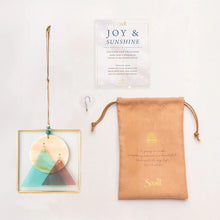 Load image into Gallery viewer, Stained Glass Sunset Mountains