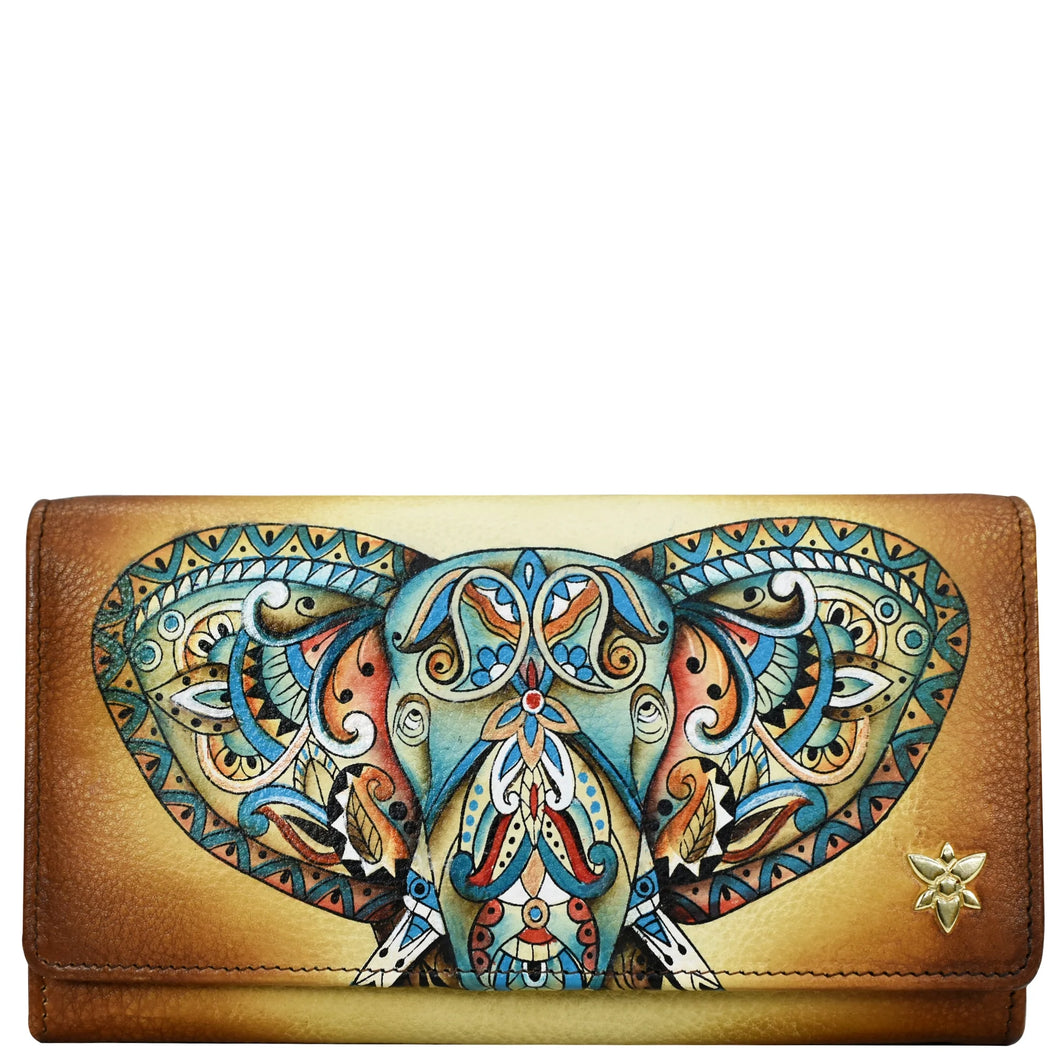 Wallet Accordion Flap Elephant