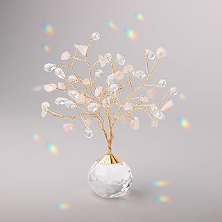 Suncatcher Tree of Life Rose Quartz