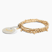 Load image into Gallery viewer, Bracelet Metal Wrap Teardrop Gold
