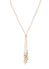 Load image into Gallery viewer, Stardust/Cream Hema Knot Necklace
