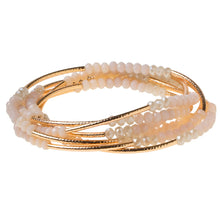Load image into Gallery viewer, Bracelet Wrap Ivory Combo/Gold
