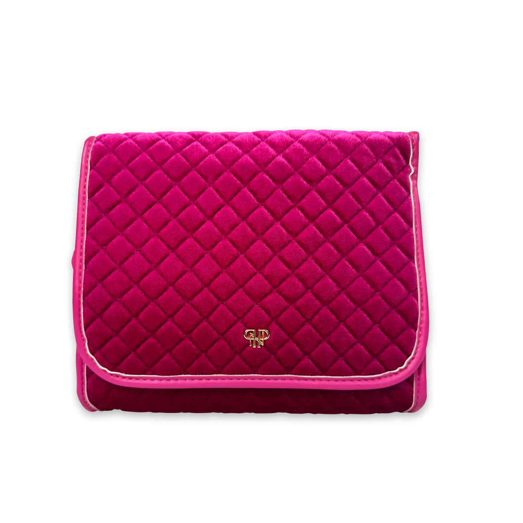 Toiletry Case Fusia Velvet
