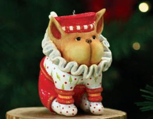 Patience Brewster "French Bulldog" Christmas Ornament