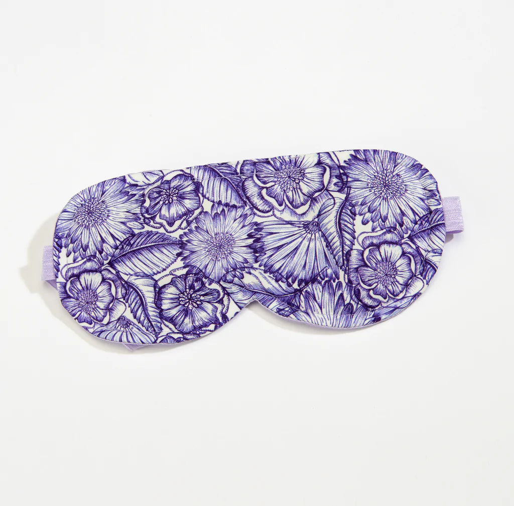 Sleep Mask Purple Bouquet