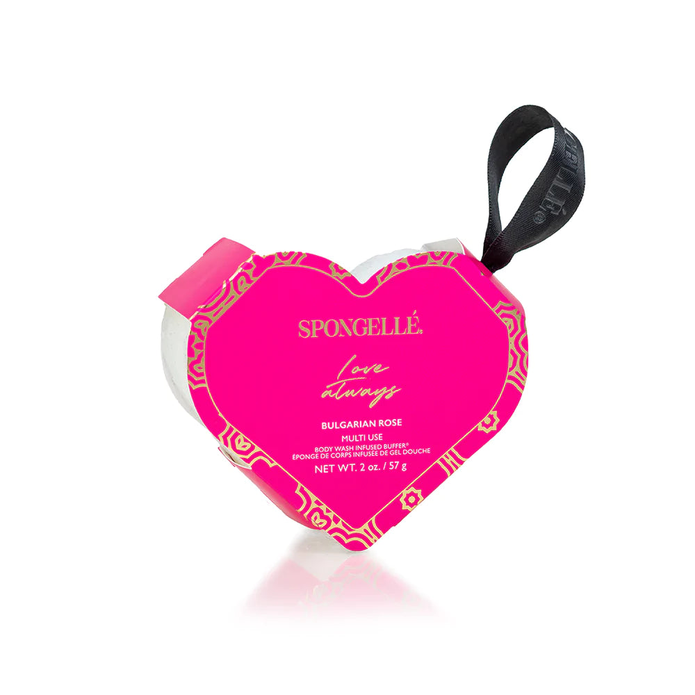 Spongelle Love Always Bulgarian Rose Heart Buffer