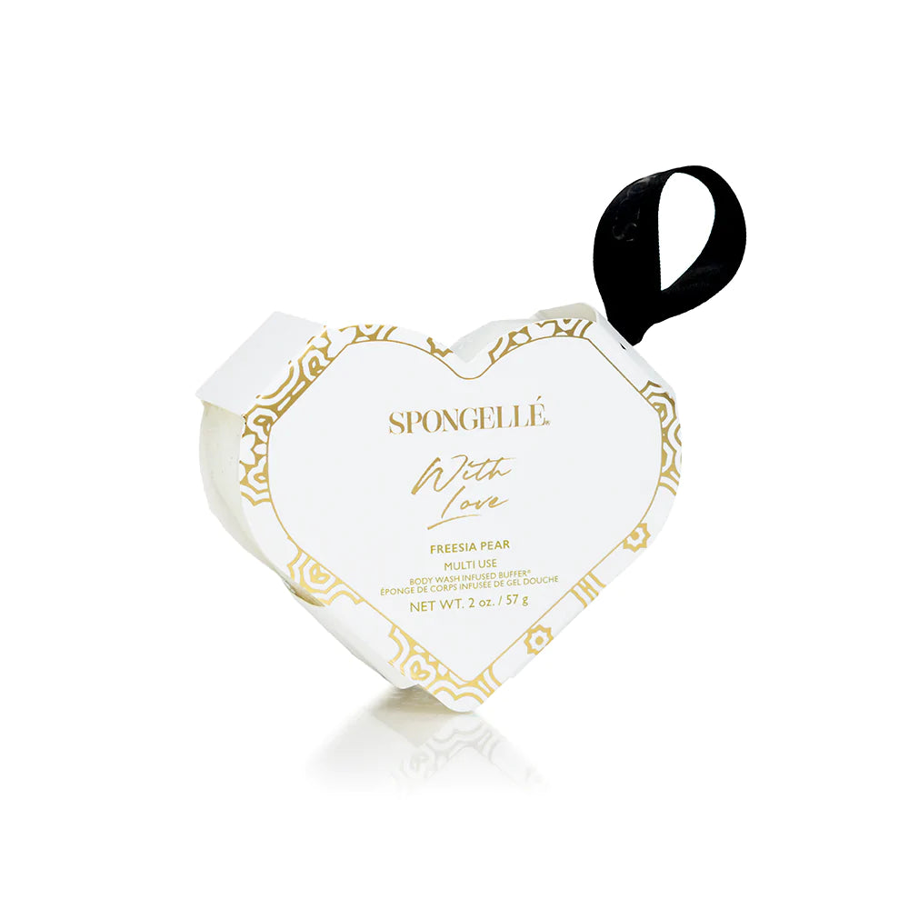 Spongelle With Love Freesia Pear Heart Buffer