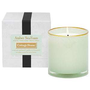 Amber Sea Foam/Cottage House Signature Candle 15.5 oz