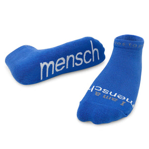 Socks - I Am Mensch Blue M