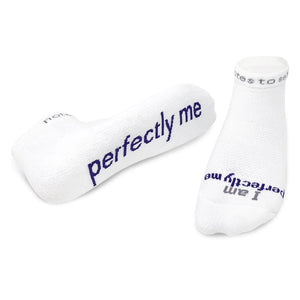 I Am Perfectly Me Socks - White