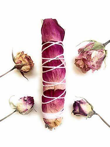 White Sage & Rose Smudge Stick